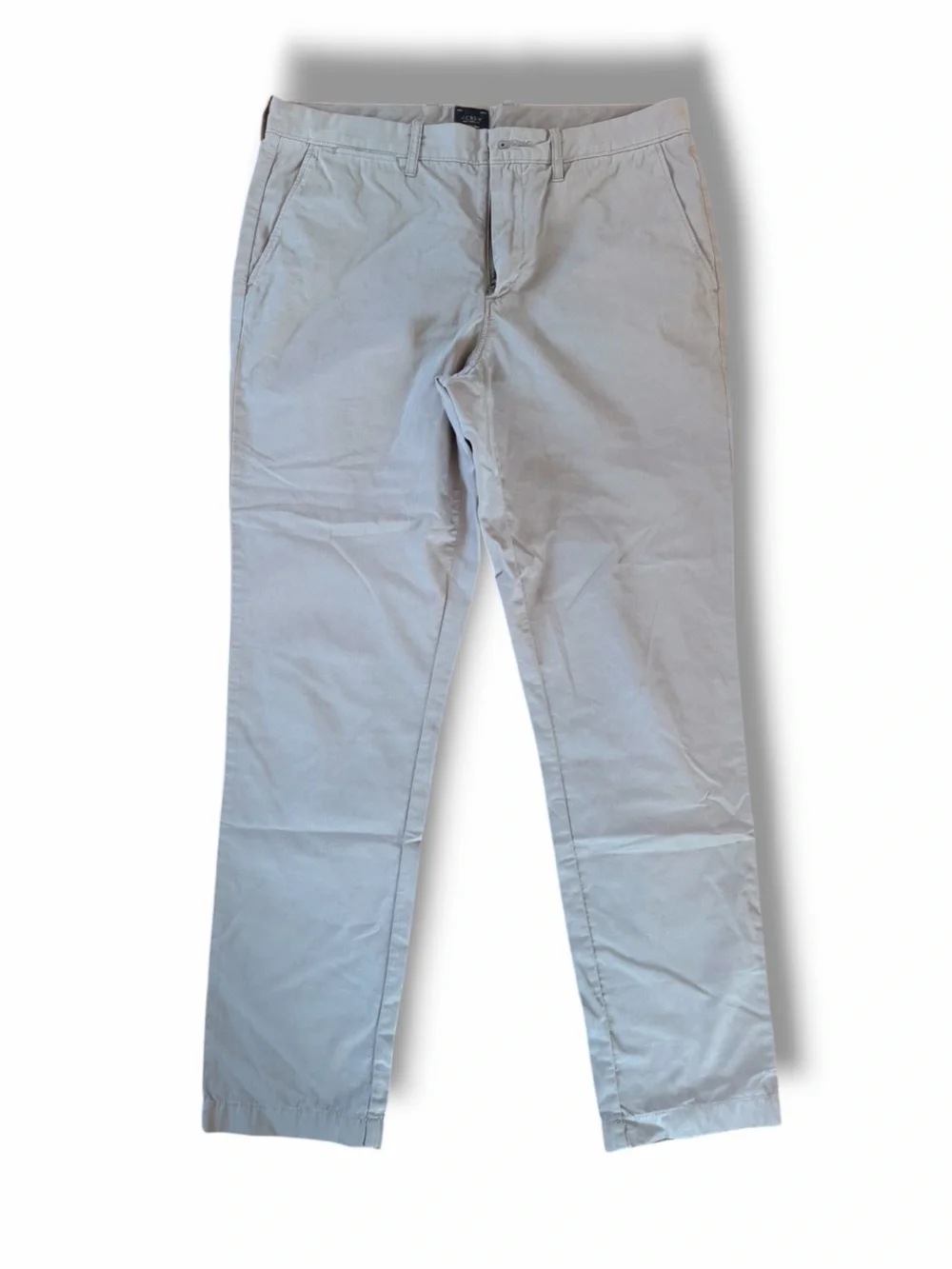 J. Crew 770 Straight-fit Stretch Chino Pants Light Gray Casual Flat Front W33